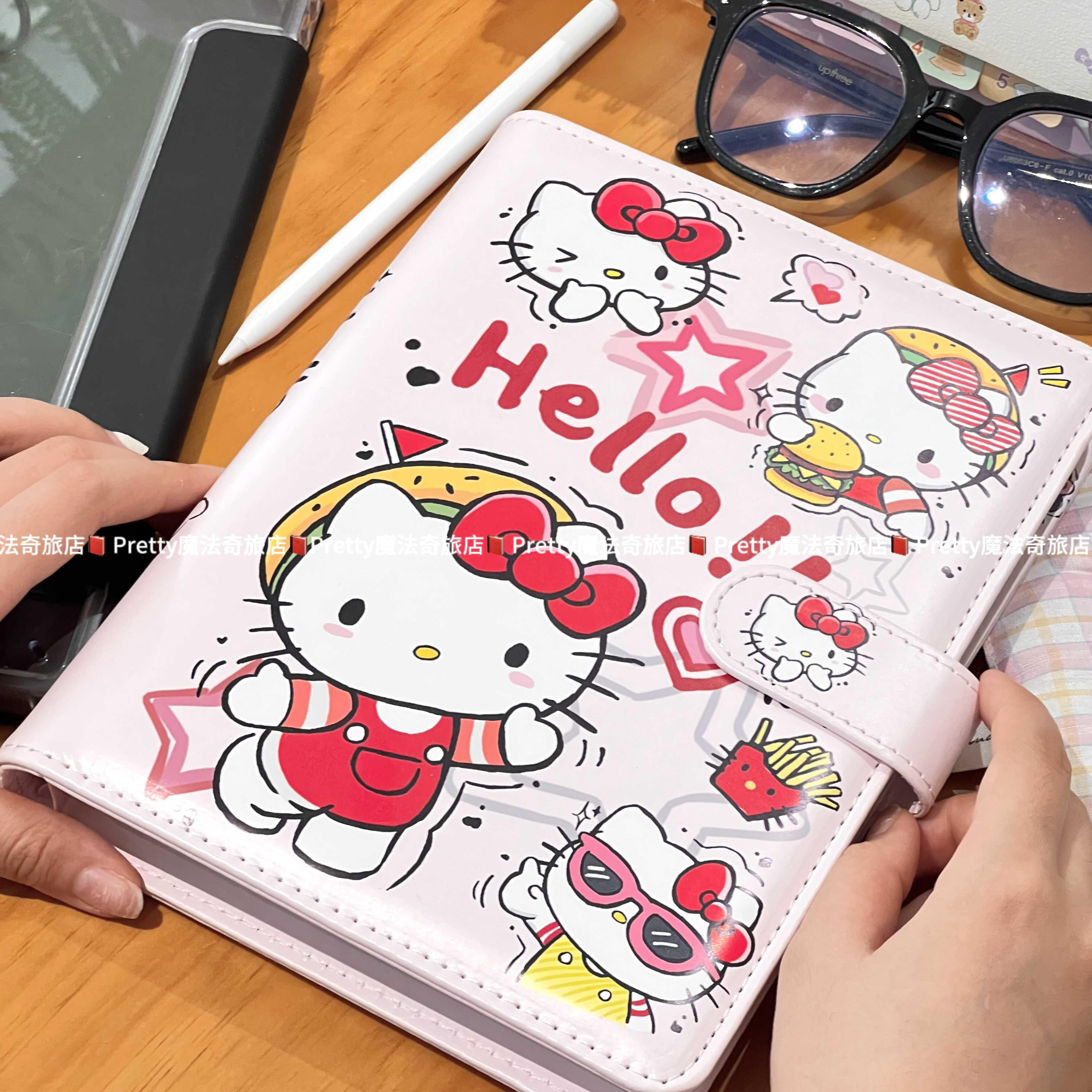 Kitty猫A5卡册四宫格追星拍立得相纸小卡片收纳收藏册PU皮质相册