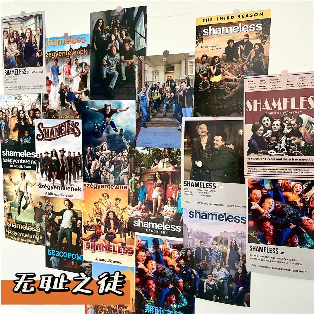 ins美剧无耻之徒海报学生房间宿舍卧室墙面背景装饰布置墙贴壁纸