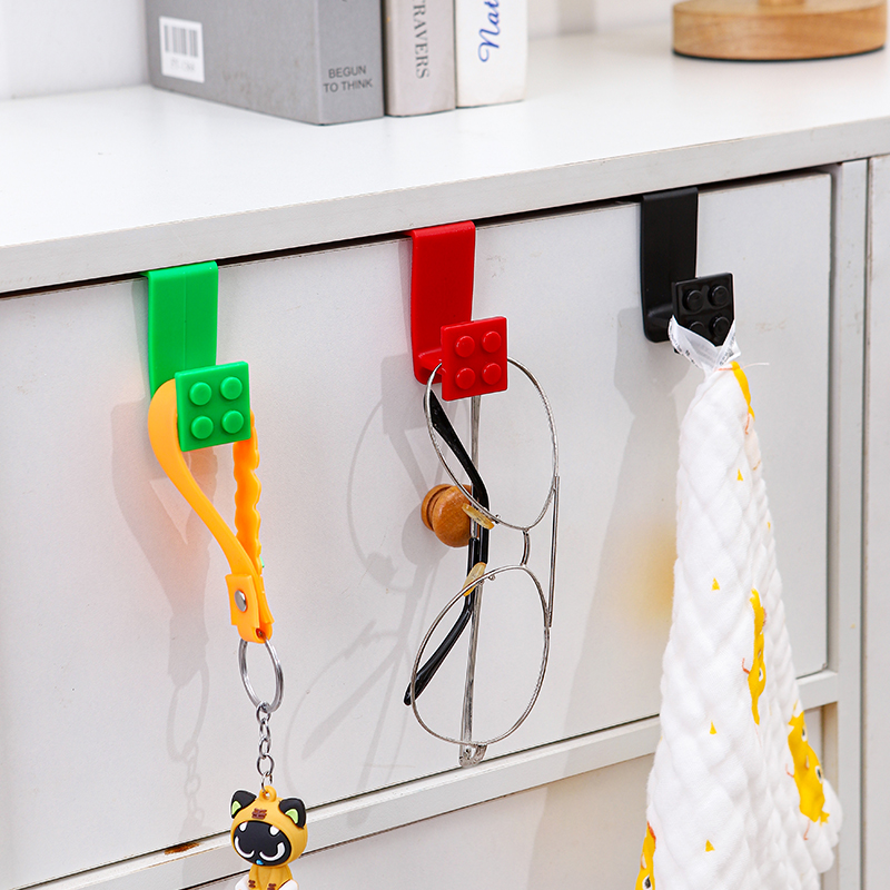 门背式挂钩多功能厨房橱柜门卡夹挂架塑料可移动抽屉挂卡勾免打孔