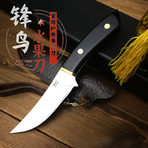 家用水果刀吃手把肉刀高硬度随身小刀多功能野营烧烤锋利切肉刀具
