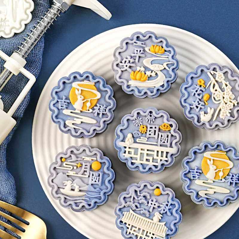 月饼模具新款2025国潮风玉兔手压式做冰皮绿豆糕点心压磨家用烘焙,节庆用品/礼品,蛋糕/烘焙装饰用品,淘宝优惠券,粉丝福利购,淘宝优惠卷