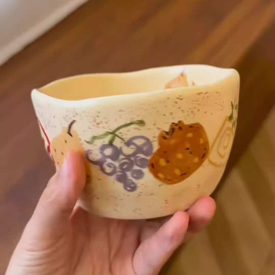 手绘涂鸦水果陶瓷餐具一人食米饭碗咖啡杯菜盘子甜品盘家用高颜值,餐饮具,餐具瓷器套装,淘宝优惠券,粉丝福利购,淘宝优惠卷