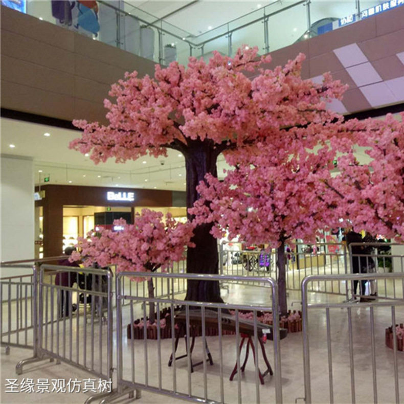 喜庆装饰假樱花树  道具装饰仿真樱花树 商场大型摆件春节樱花树
