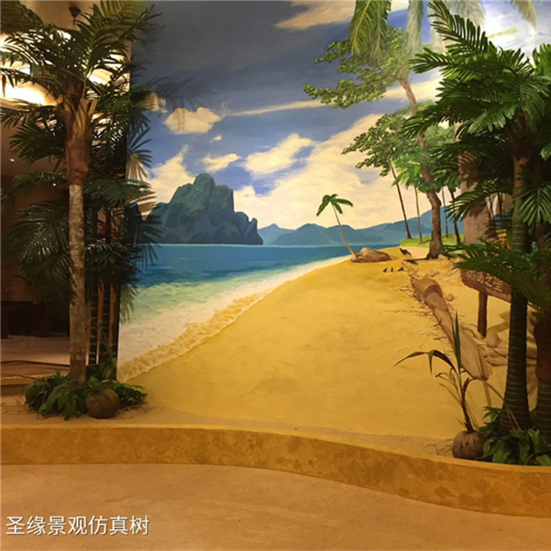室内仿真椰子树 热带椰子树 玻璃钢椰子树 椰子树3米4米5米高图片