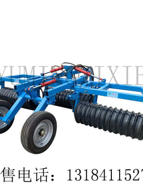 一洋 4米液压折叠牵引式镇压器 出苗率高 农用保墒压土辊