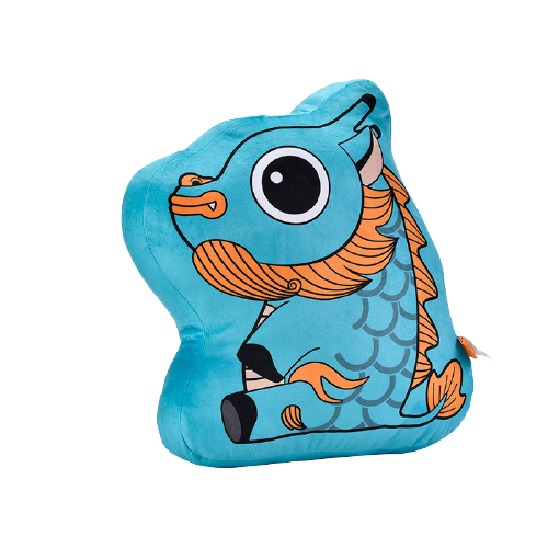 故宫麒麟祥瑞抱枕靠背枕