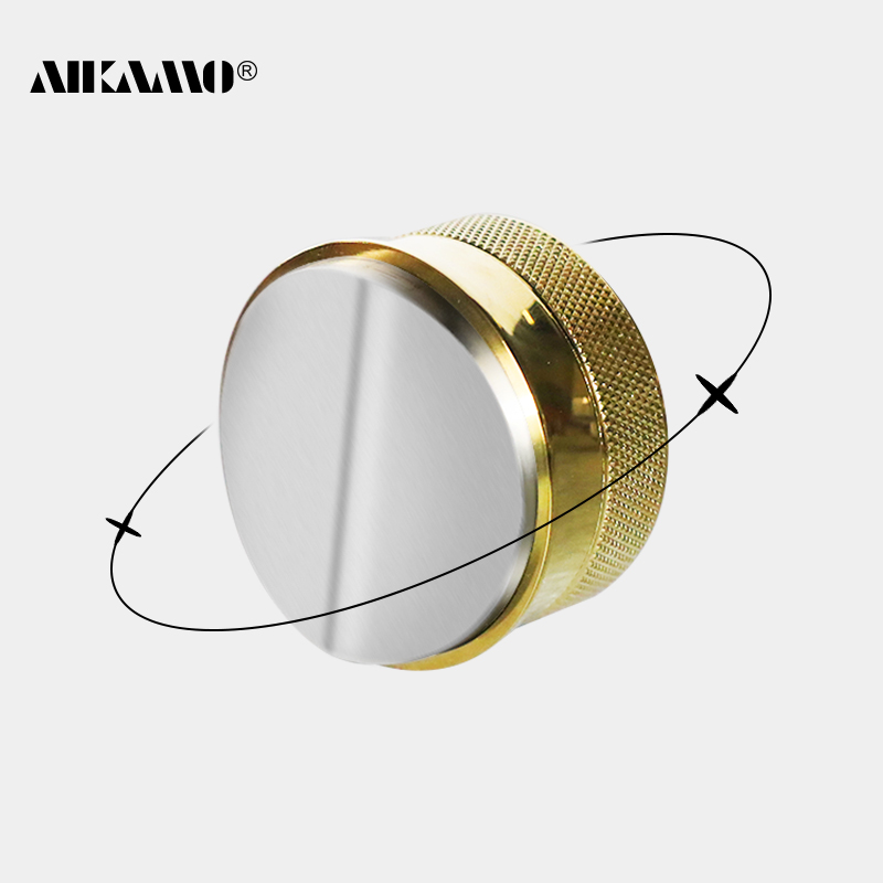aikamo咖啡布粉器黄铜不锈钢四浆