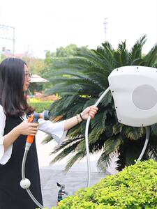 朗祺壁挂式自动卷管伸缩回收水管车收管器收纳架洗车浇花喷头园艺