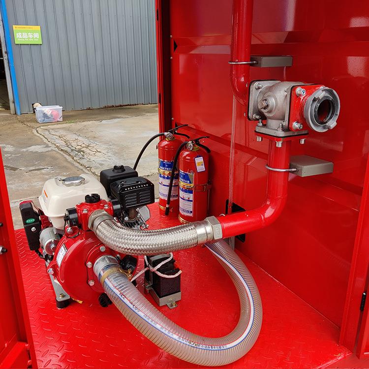 巡逻消防车高压细水雾炮洒水车电动四轮微型小区学校消防车