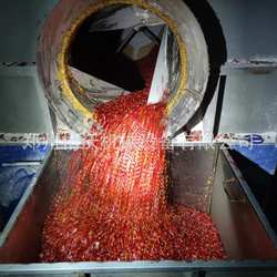 电加热炒辣椒机柘城辣椒段炒制机商用不锈钢辣椒滚筒炒货机