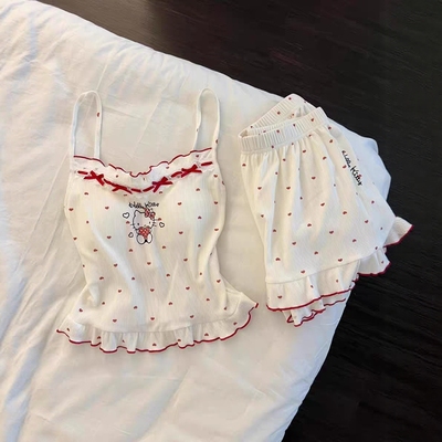 爱心HelloKitty吊带睡衣女款夏季