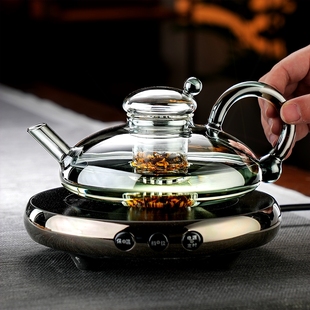 款 迷你电陶炉小型超薄煮茶炉2025新小高端煮茶壶套装 煮茶器家用超