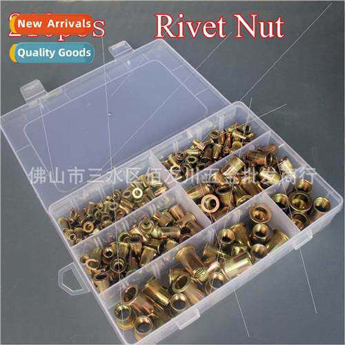 210pcs Flat Head Rivet Nut M4-M12 zinc plated