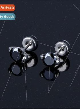 Koreafashion wild tide men tanium steel earrings wind tide s