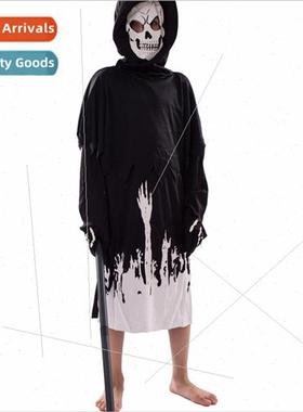 Halloween Masquerade Childrens Horror Grim Reaper Glow-in-th