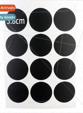 3.8cm round labels rewrable pvc chalkboard stickers self-adh