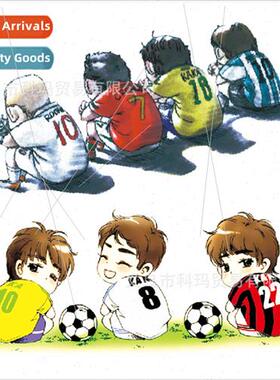 Euro soccer car stickers soccer baby back Messi Kaka C o car