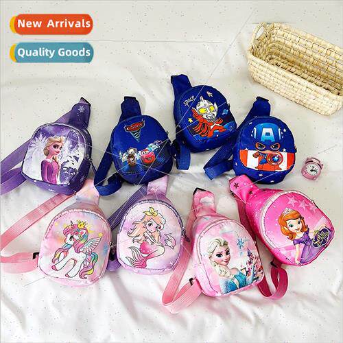 Children bags kindergarten nylon cartoon cute chest bag out