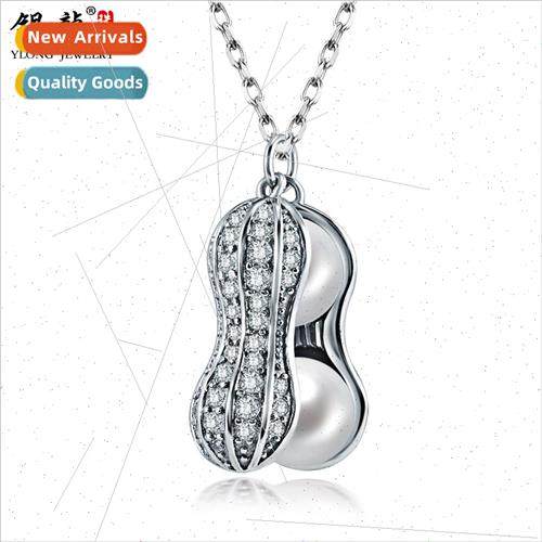 lver jewelry jewelry s925 silver necklace simple imation pea