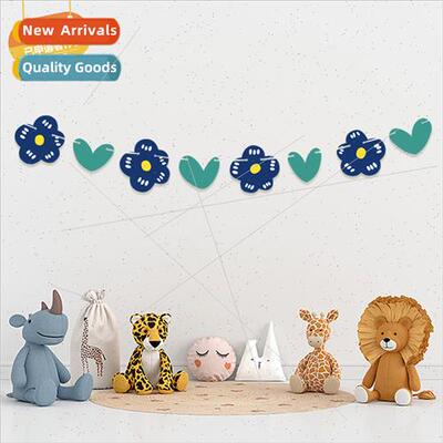 New love flowers pull flower children birthday party backgro