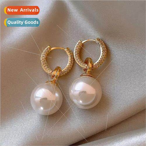 s925 silver pin pearl earrings female earrings niche earring
