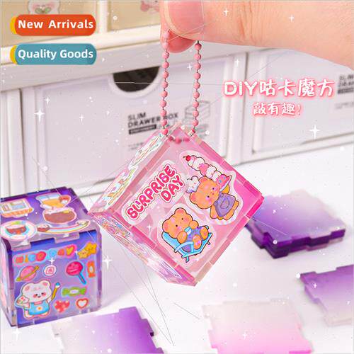 diy Rubik cube goo card set creative gradient goo disk puzzl
