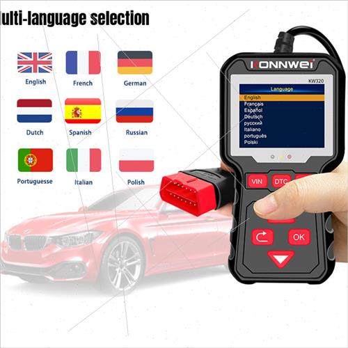 KW320 OBD2 EOBD CODE READERE Car scanner