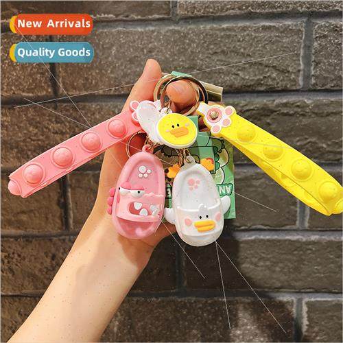 Crocodile slippers key chain bag jewelry accessories keychai