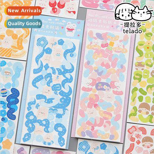 Goo laser ribbon stickers star small card Polaroid collage d