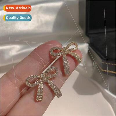 2023 Bow tie earrings simple compact earrings new Korea earr