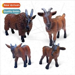 Farm ranch livestock goat model goat cubs solid brown goat c
