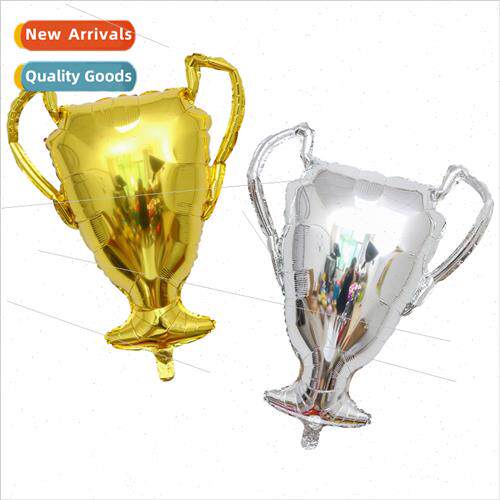 New gold silver trophy modeling aluminum film balloons Child