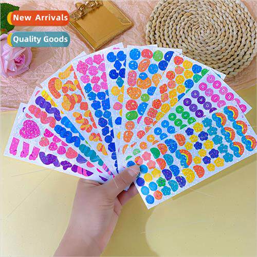 Bubble goo card stickers Korea laser love ribbon cartoon dec