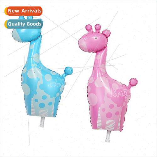 Giraffe aluminum foil balloon large cartoon plum deer alumin