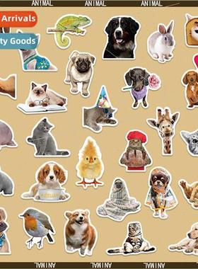 52 Cute Funny Mixed Cats Rabbs Dogs Animals PVC Stickers Doo