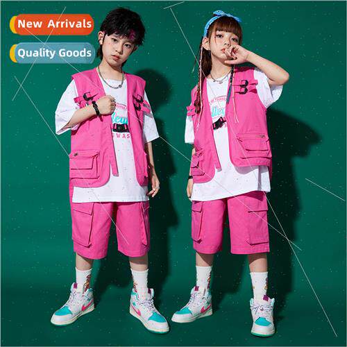Set Dance Childrens  Clothes Cool Handsome Summer Boys and G