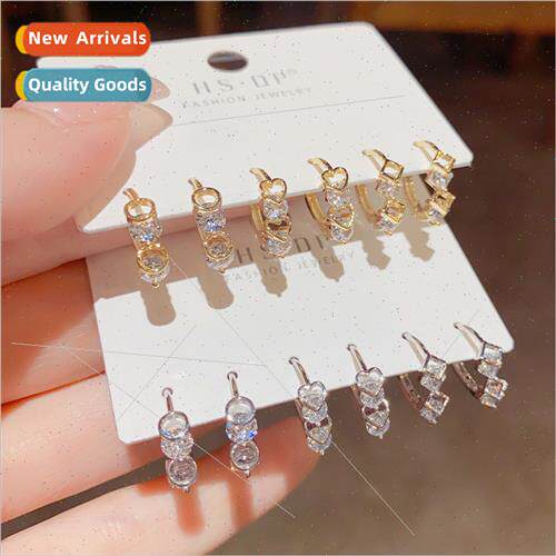 Koreazirconia combination sixpcs earring clasp fashion small