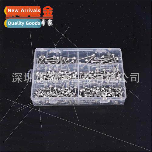 200pcs boxed 410 stainless steel hexagon socket self-tapping