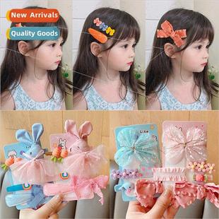 Bow girls hair clips Korea new mesh princess headdress child