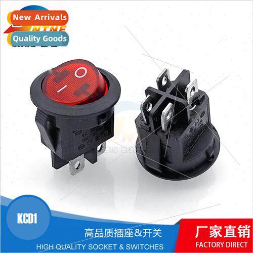 KCD1-204N Upper Round Lower Lamp Boat Swch Hole 20MM 2-speed