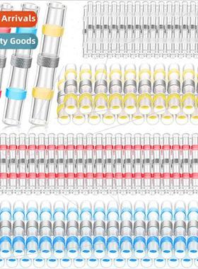 200pcs Solder Ring Heat Shrink Medium Connection Terminal Se