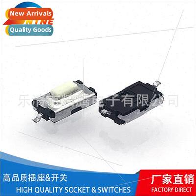 3x6x2.5mm Square Yellow Head Keypad Tactile 260G Gramme Blac