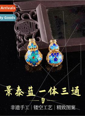 onepcs tee copper plating burnished blue Buddha head stupa f