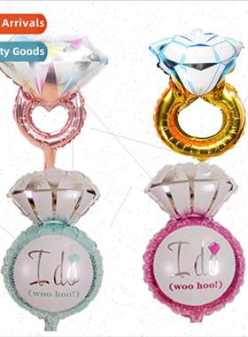 16 inch mini diamond ring aluminum film balloon decoration w