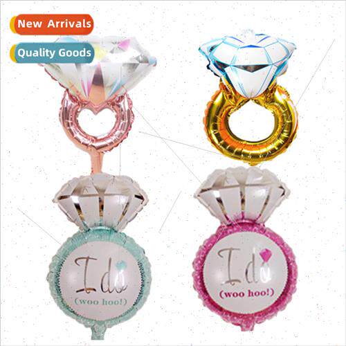 16 inch mini diamond ring aluminum film balloon decoration w