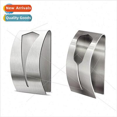 Stainless steel brushed no-punch hooks creative coat hooks c