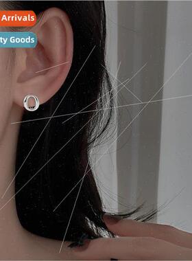 O-shaped earrings female HK creative hollow ear buckle commu