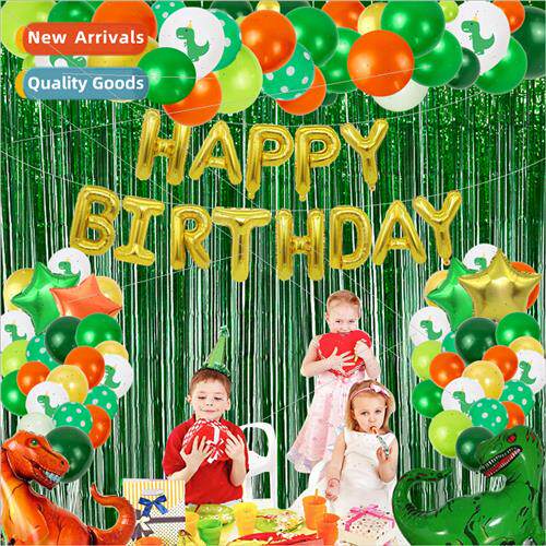 Dinosaur est theme balloon set baby birthday decoration part