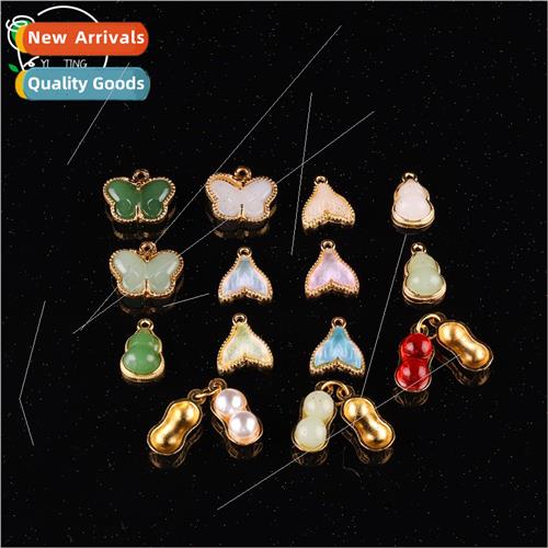 Alloy glaze gourd peanut fishtail pendant Tongue & groove ac