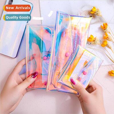 L0007 laser coin purse ins women makeup bag data cable stora